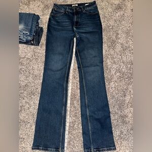 Wrangler Blue Flare Wide Leg Denim NWOT one broken loop